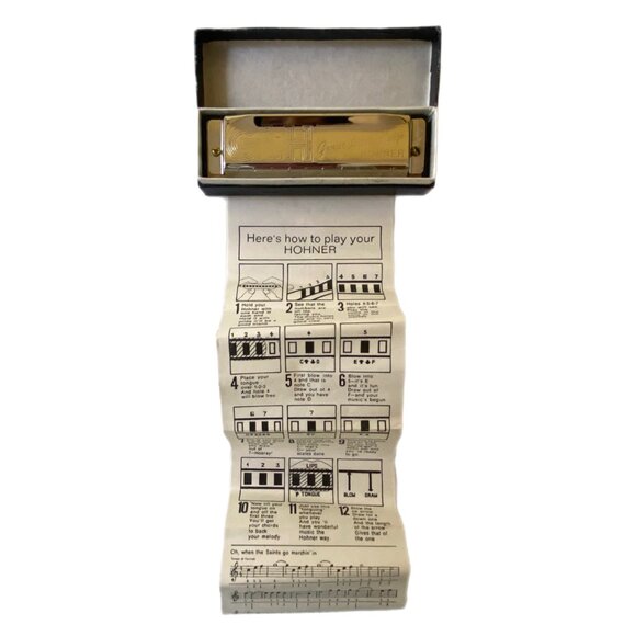 Vintage GLH: Great Little Harp Hohner Harmonica in Original Box - Picture 12 of 14